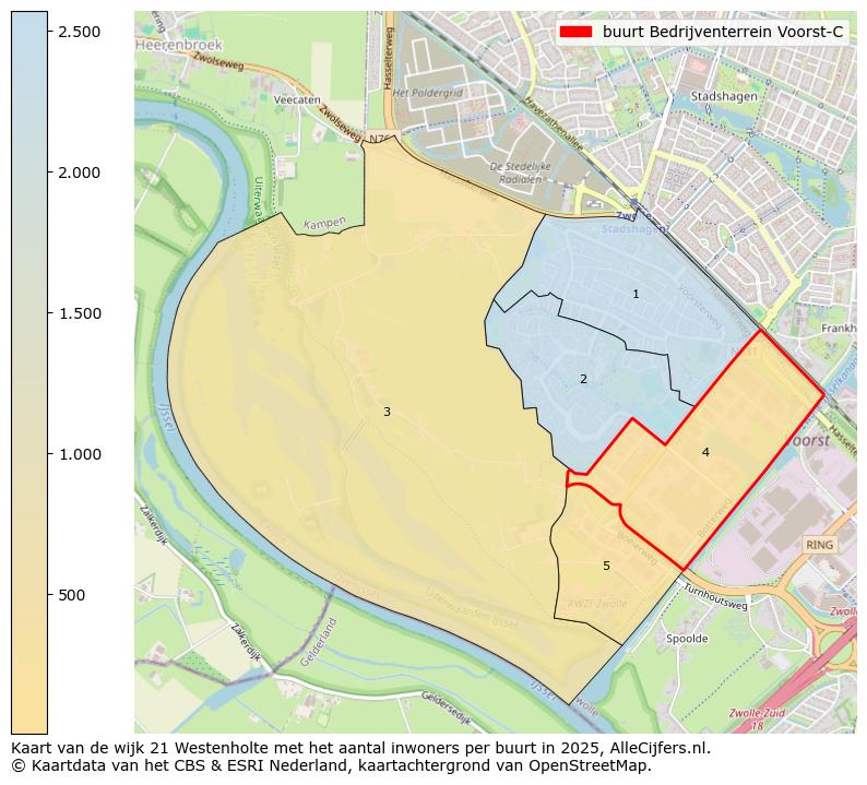 Afbeelding van de buurt Bedrijventerrein Voorst-C op de kaart.