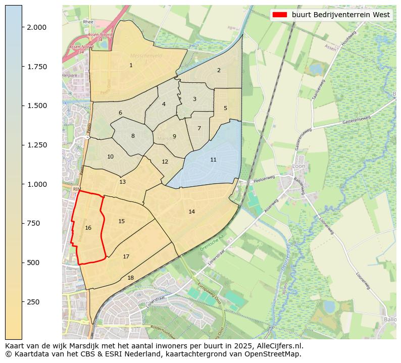 Afbeelding van de buurt Bedrijventerrein West op de kaart.