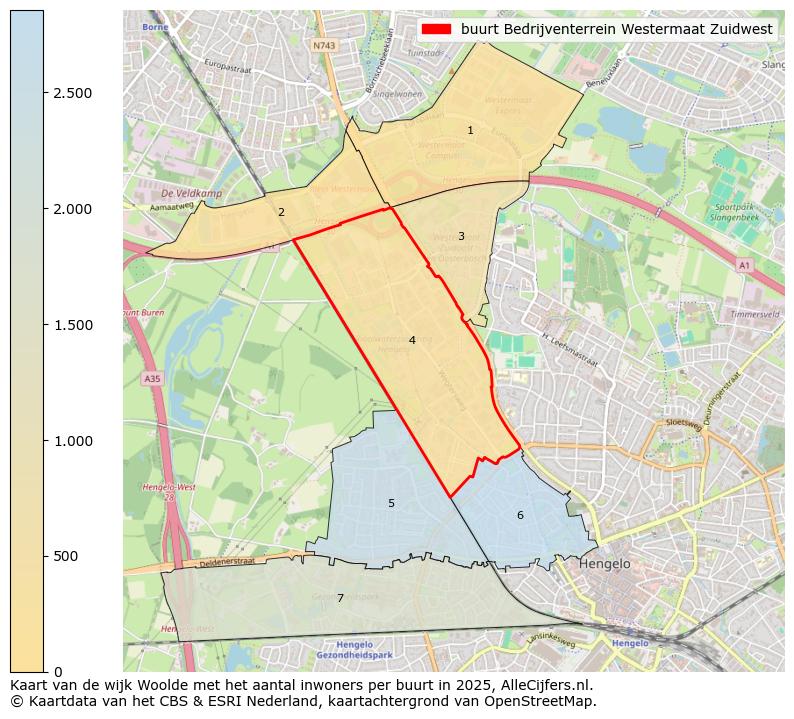 Afbeelding van de buurt Bedrijventerrein Westermaat Zuidwest op de kaart.
