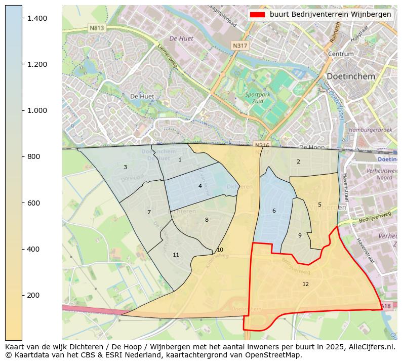 Afbeelding van de buurt Bedrijventerrein Wijnbergen op de kaart.