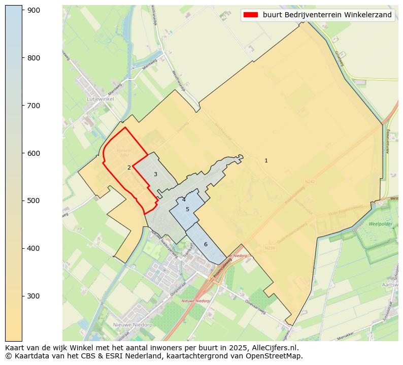Afbeelding van de buurt Bedrijventerrein Winkelerzand op de kaart.