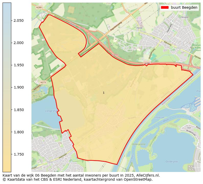 Afbeelding van de buurt Beegden op de kaart.