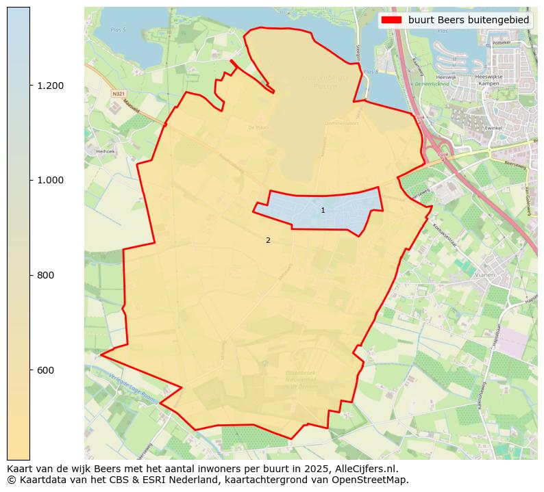 Afbeelding van de buurt Beers buitengebied op de kaart.