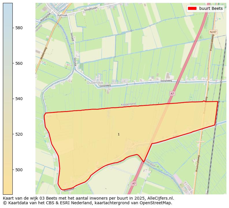 Afbeelding van de buurt Beets op de kaart.
