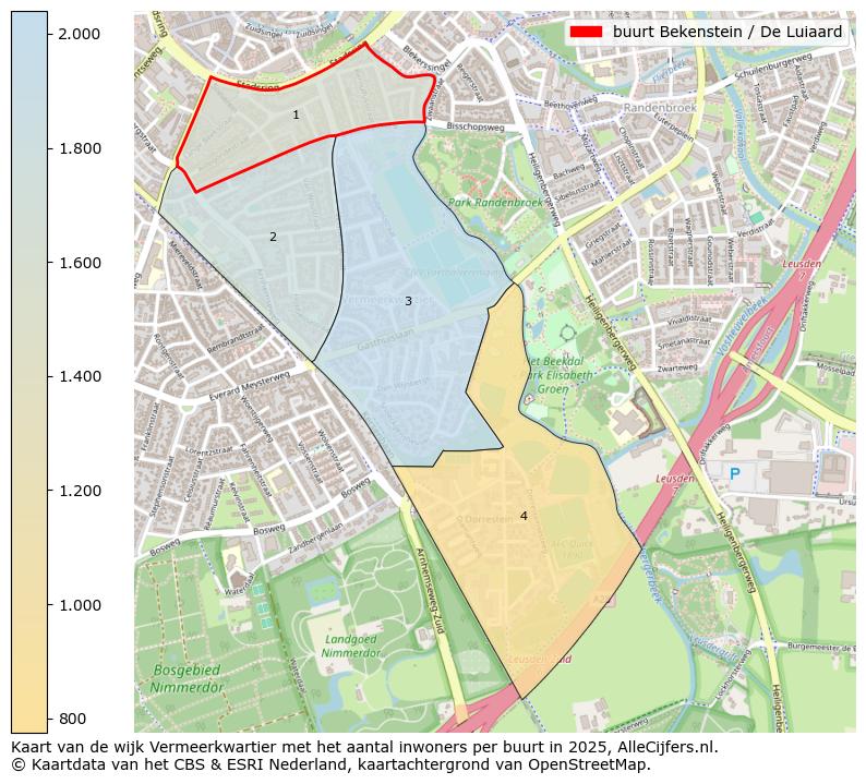 Afbeelding van de buurt Bekenstein / De Luiaard op de kaart.