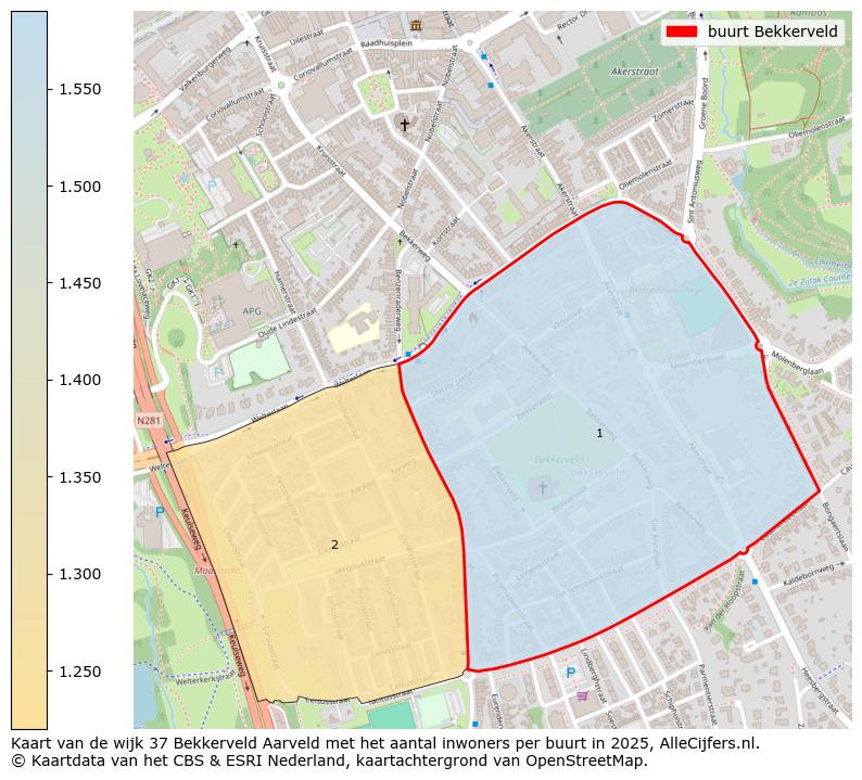 Afbeelding van de buurt Bekkerveld op de kaart.