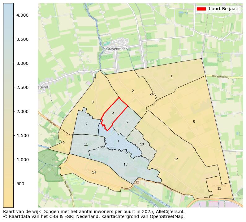 Afbeelding van de buurt Beljaart op de kaart.