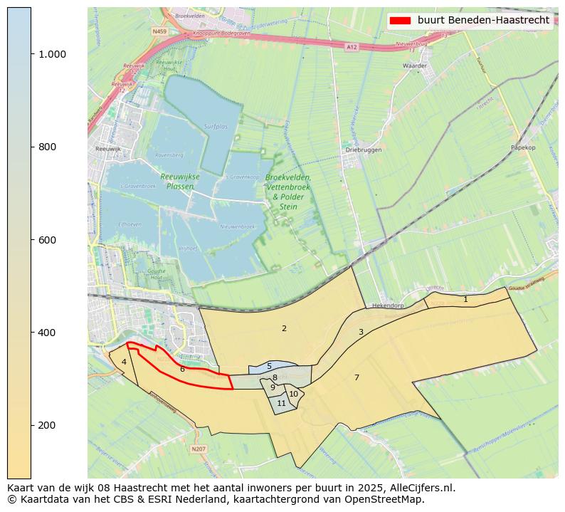 Afbeelding van de buurt Beneden-Haastrecht op de kaart.