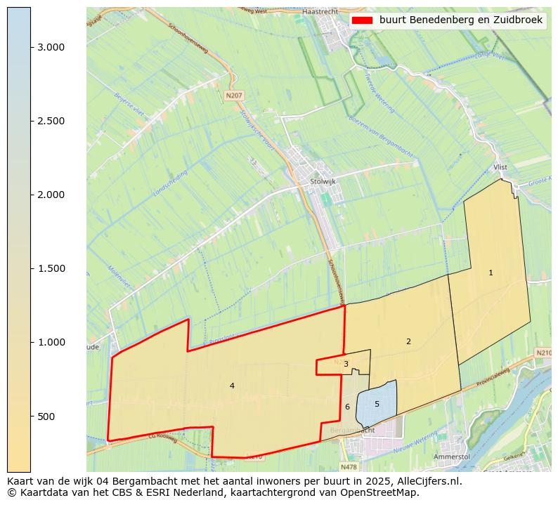 Afbeelding van de buurt Benedenberg en Zuidbroek op de kaart.