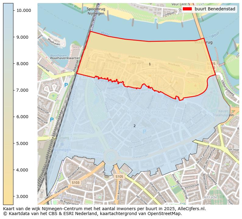 Afbeelding van de buurt Benedenstad op de kaart.