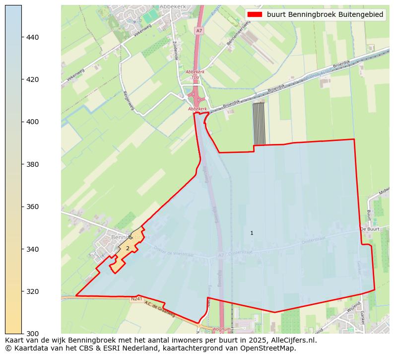 Afbeelding van de buurt Benningbroek Buitengebied op de kaart.