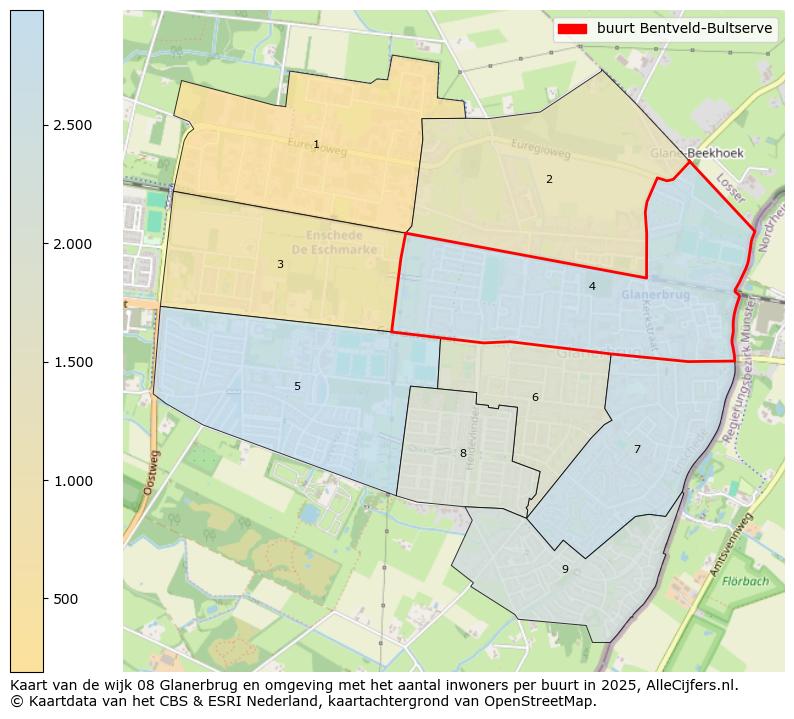 Afbeelding van de buurt Bentveld-Bultserve op de kaart.