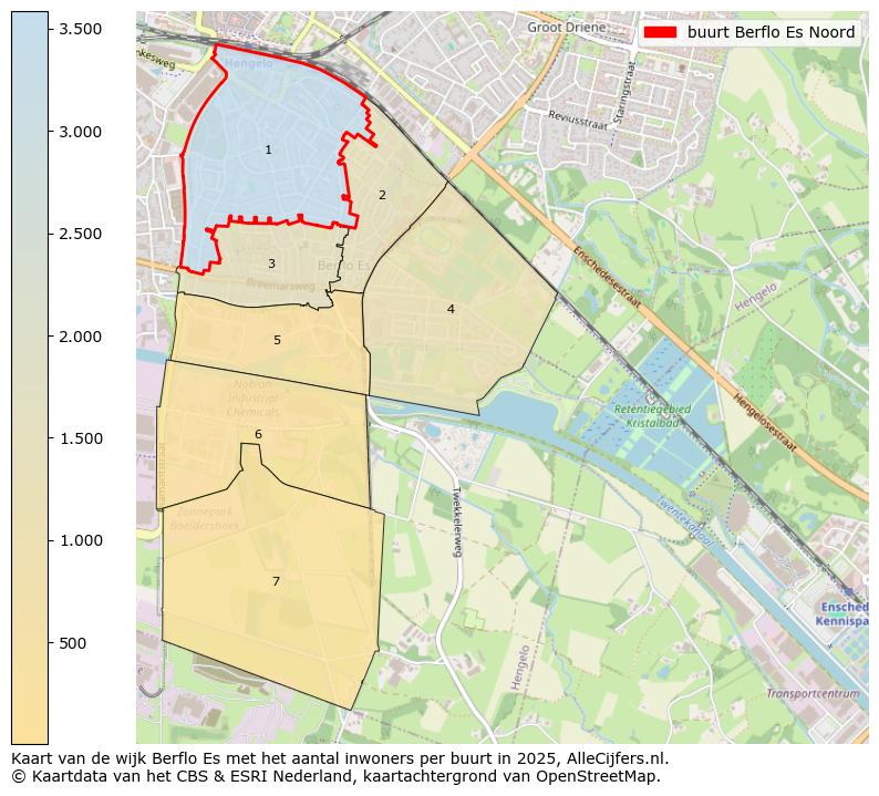 Afbeelding van de buurt Berflo Es Noord op de kaart.
