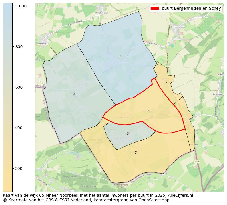 Afbeelding van de buurt Bergenhuizen en Schey op de kaart.