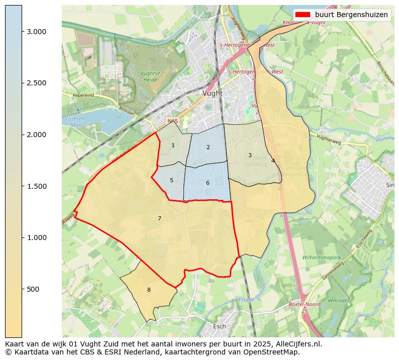 Afbeelding van de buurt Bergenshuizen op de kaart.
