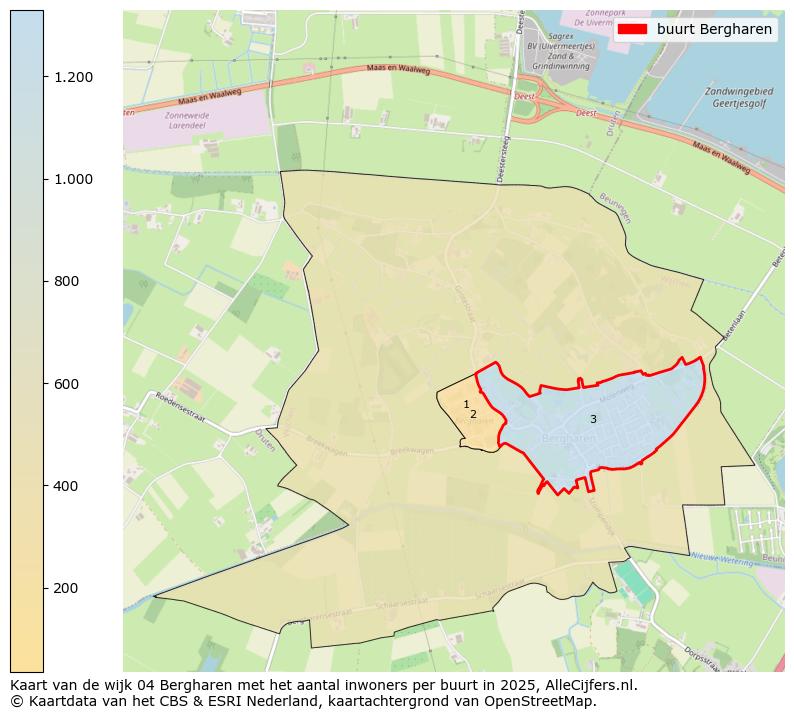 Afbeelding van de buurt Bergharen op de kaart.