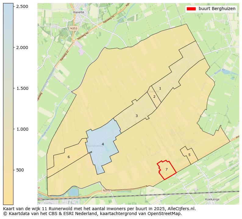 Afbeelding van de buurt Berghuizen op de kaart.