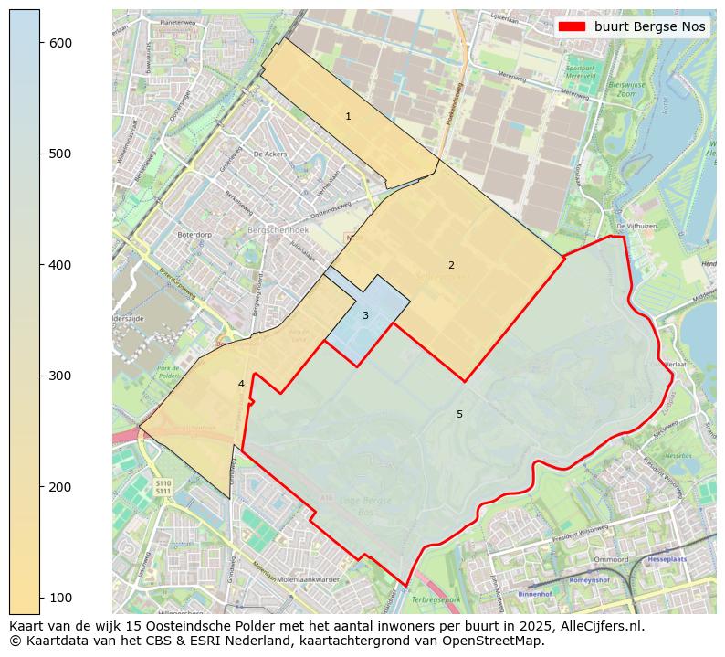 Afbeelding van de buurt Bergse Nos op de kaart.