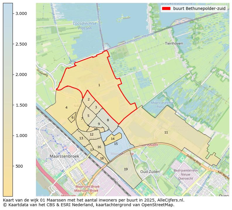 Afbeelding van de buurt Bethunepolder-zuid op de kaart.