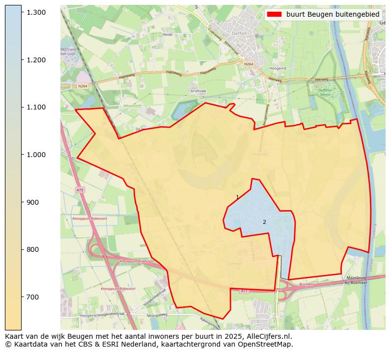 Afbeelding van de buurt Beugen buitengebied op de kaart.