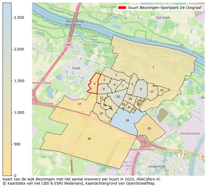 Afbeelding van de buurt Beuningen-Sportpark De Ooigraaf op de kaart.