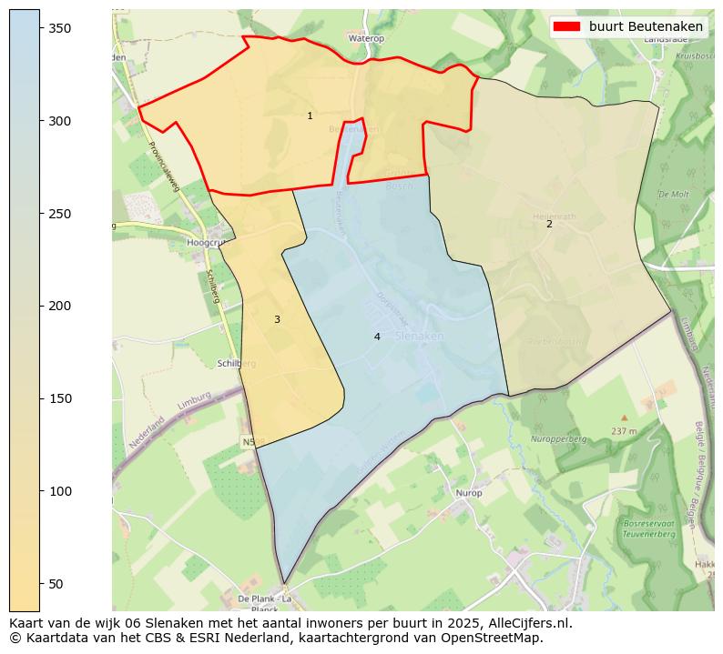 Afbeelding van de buurt Beutenaken op de kaart.