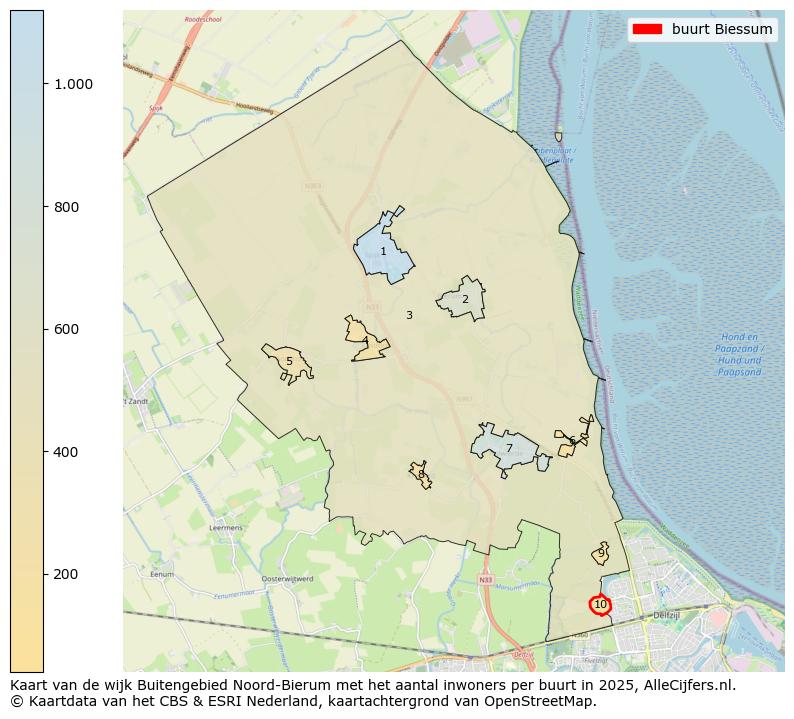 Afbeelding van de buurt Biessum op de kaart.