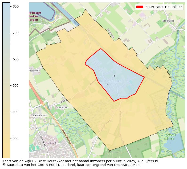 Afbeelding van de buurt Biest-Houtakker op de kaart.