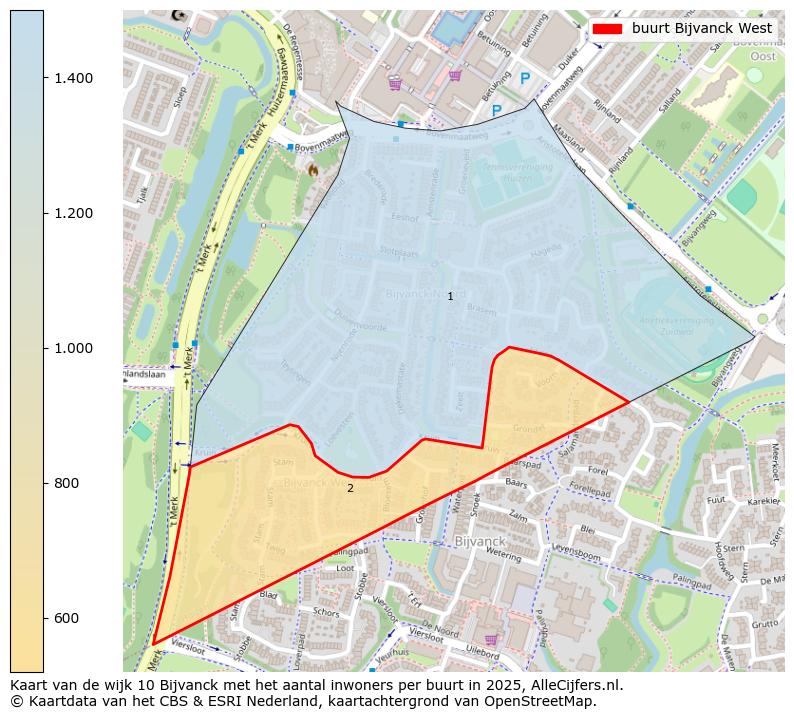 Afbeelding van de buurt Bijvanck West op de kaart.
