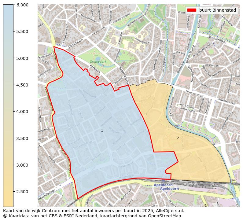 Afbeelding van de buurt Binnenstad op de kaart.