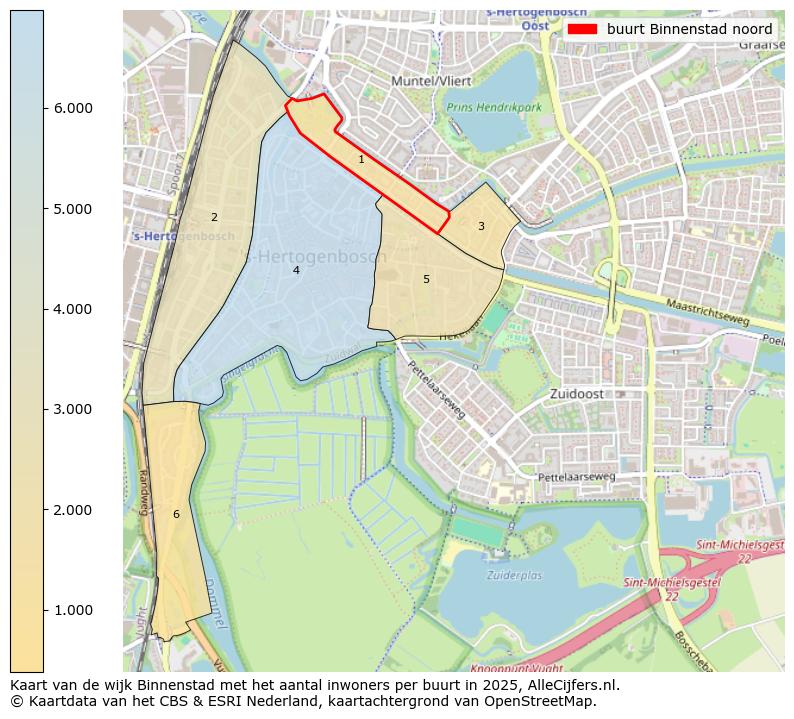 Afbeelding van de buurt Binnenstad noord op de kaart.