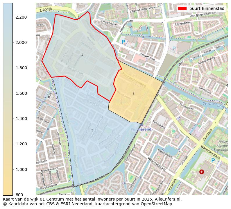 Afbeelding van de buurt Binnenstad op de kaart.