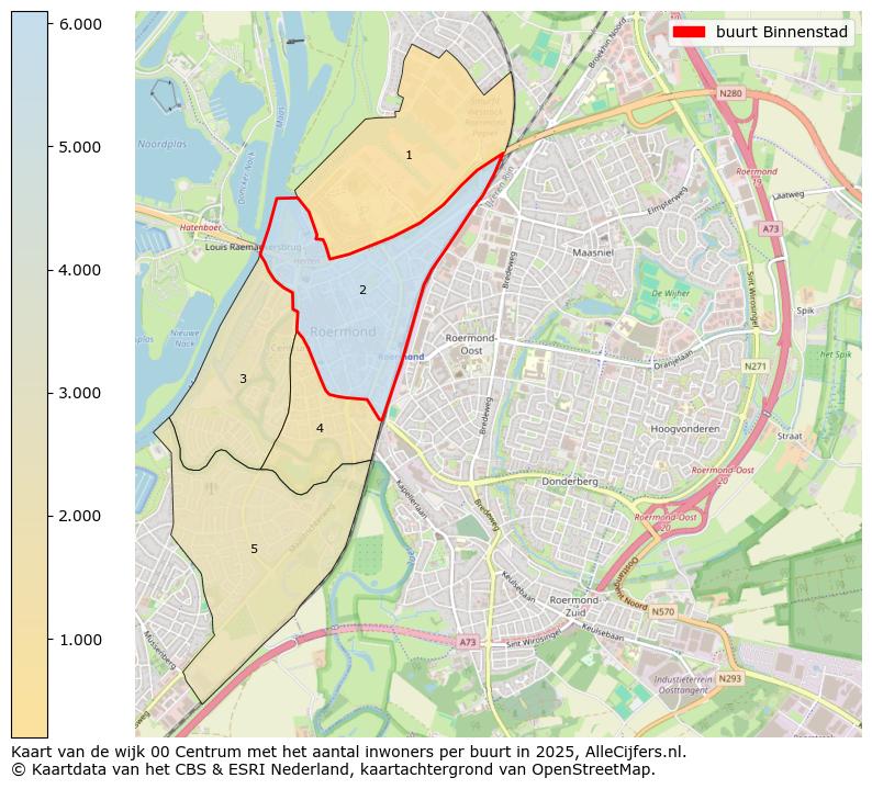 Afbeelding van de buurt Binnenstad op de kaart.