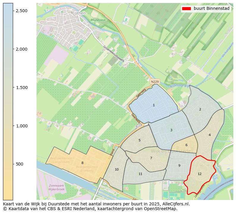 Afbeelding van de buurt Binnenstad op de kaart.