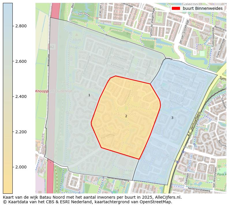 Afbeelding van de buurt Binnenweides op de kaart.