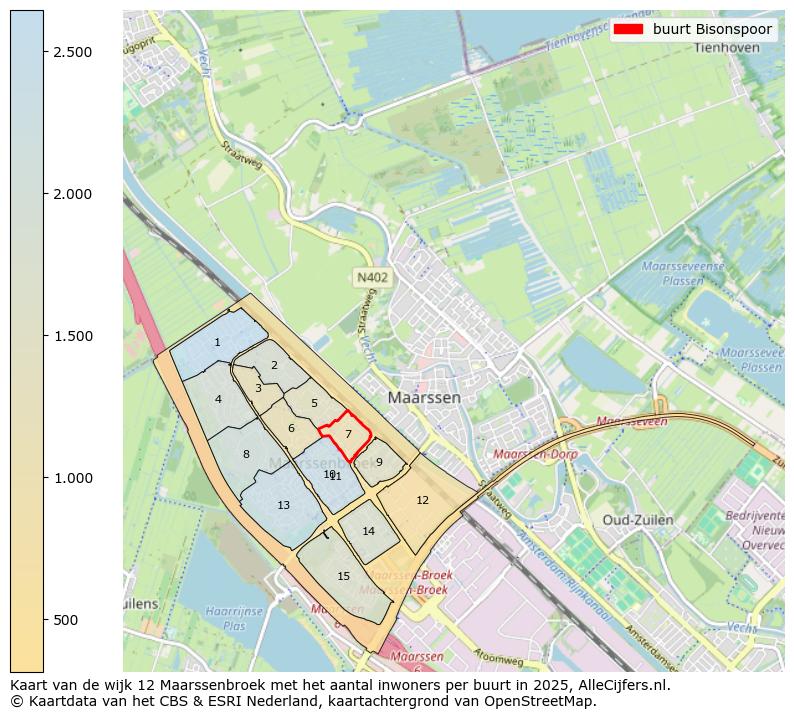 Afbeelding van de buurt Bisonspoor op de kaart.