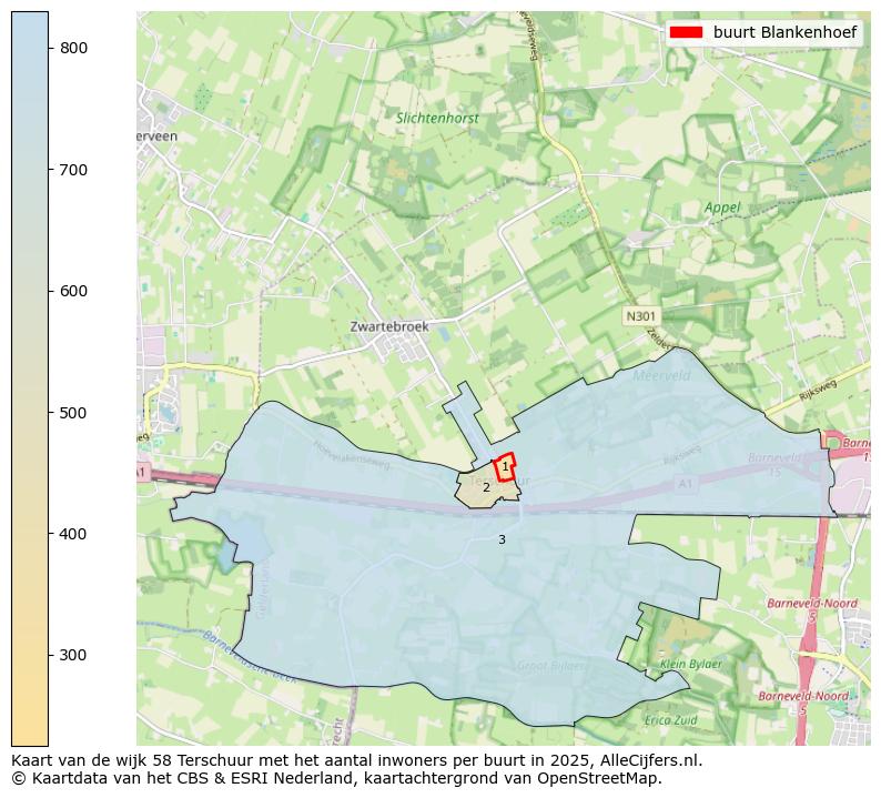 Afbeelding van de buurt Blankenhoef op de kaart.