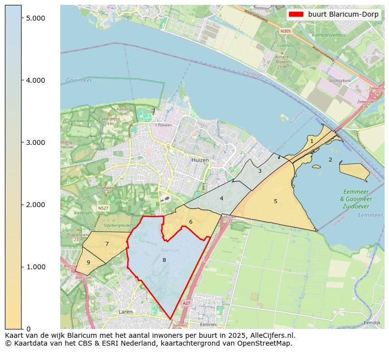 Afbeelding van de buurt Blaricum-Dorp op de kaart.