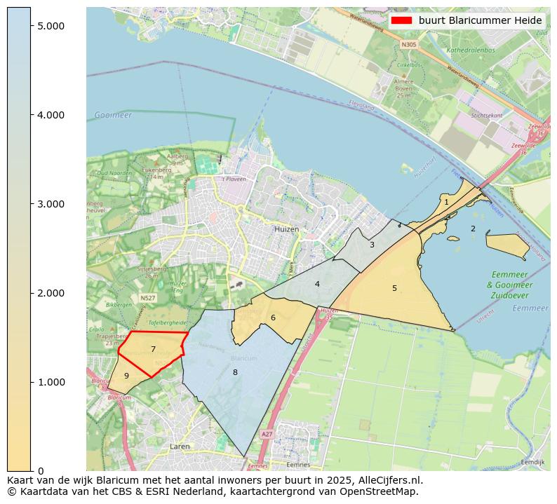 Afbeelding van de buurt Blaricummer Heide op de kaart.