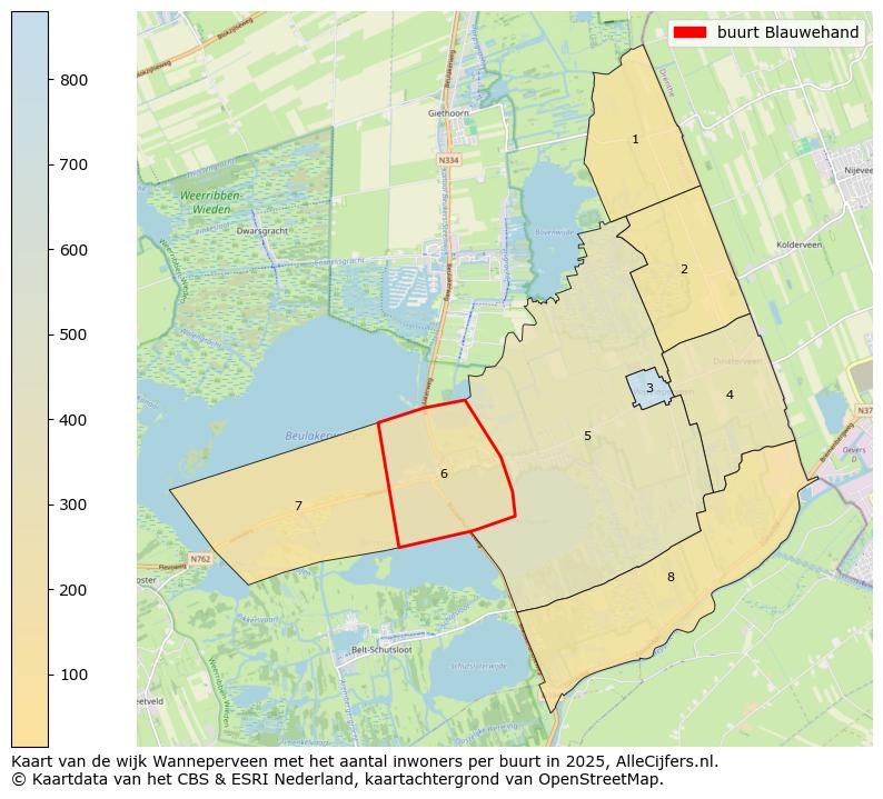 Afbeelding van de buurt Blauwehand op de kaart.