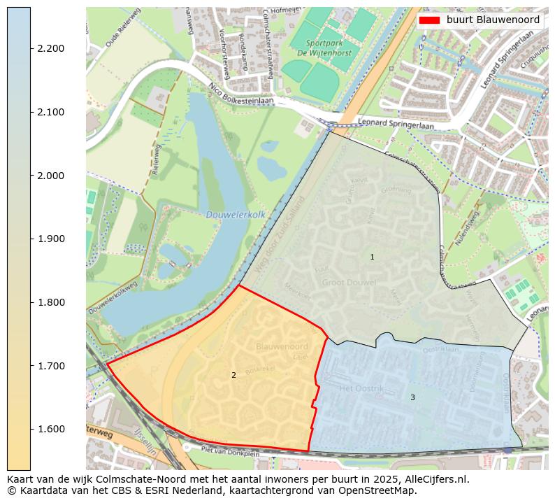 Afbeelding van de buurt Blauwenoord op de kaart.