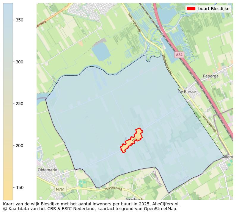 Afbeelding van de buurt Blesdijke op de kaart.