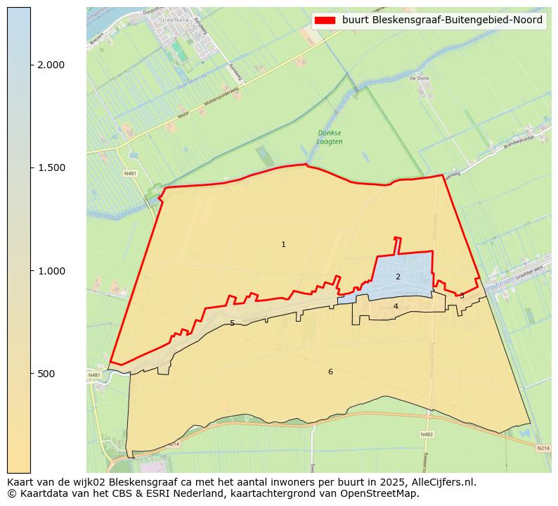 Afbeelding van de buurt Bleskensgraaf-Buitengebied-Noord op de kaart.
