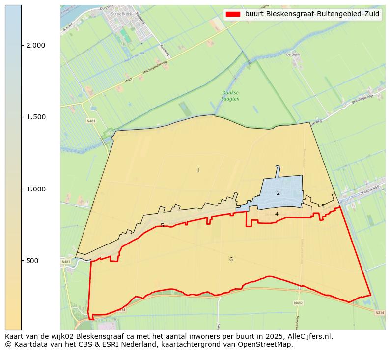 Afbeelding van de buurt Bleskensgraaf-Buitengebied-Zuid op de kaart.