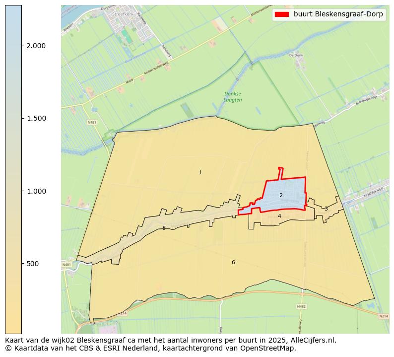 Afbeelding van de buurt Bleskensgraaf-Dorp op de kaart.