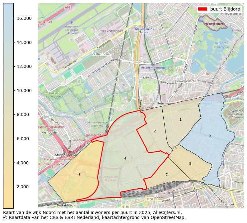 Afbeelding van de buurt Blijdorp op de kaart.