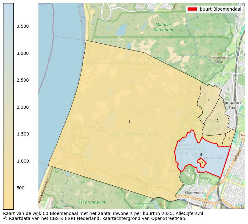 Afbeelding van de buurt Bloemendaal op de kaart.