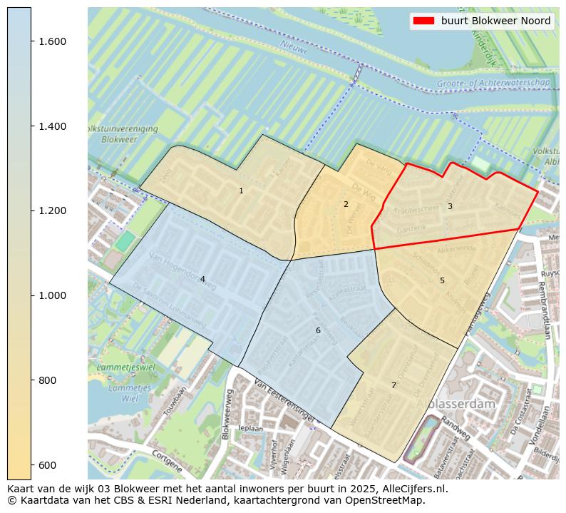 Afbeelding van de buurt Blokweer Noord op de kaart.