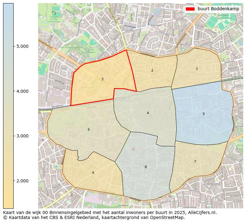 Afbeelding van de buurt Boddenkamp op de kaart.