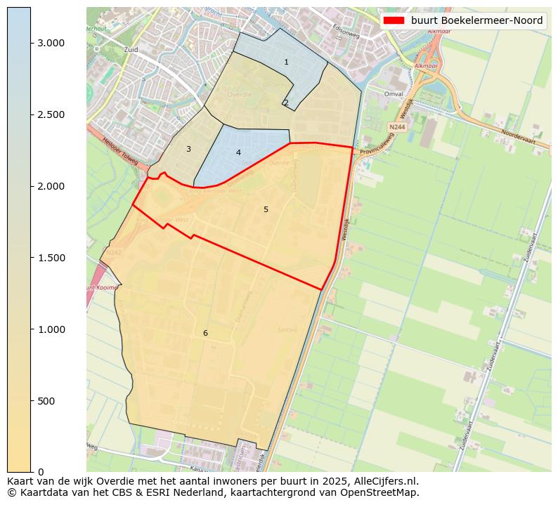 Afbeelding van de buurt Boekelermeer-Noord op de kaart.